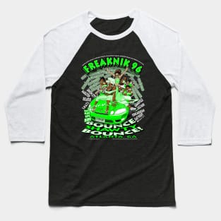 Freaknik 1996 Bounce Shawty Bounce! Lime Green Colorway Baseball T-Shirt